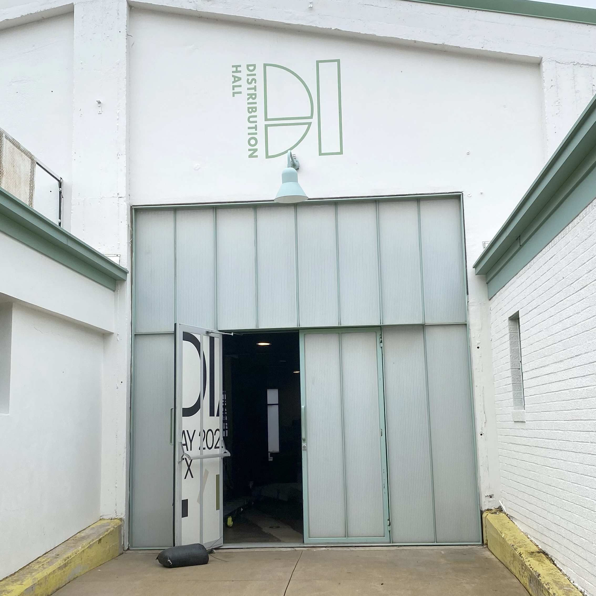 entrance to Distribution Hall, a corporate event venue in Austin, TX