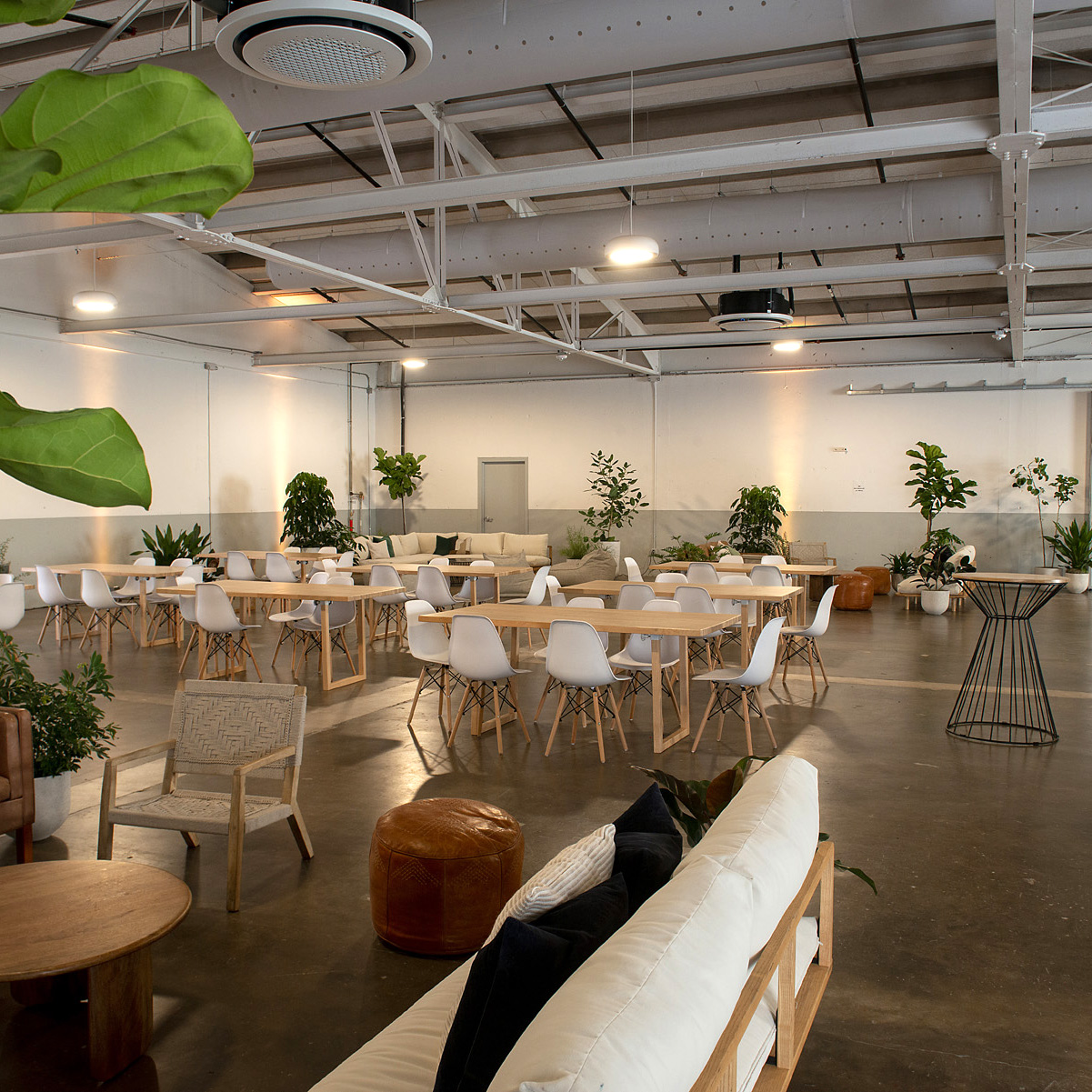 interior of Distribution Hall in Austin during an event