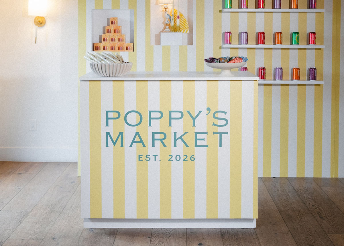 Poppy’s Market Experiential event design baby shower photo op