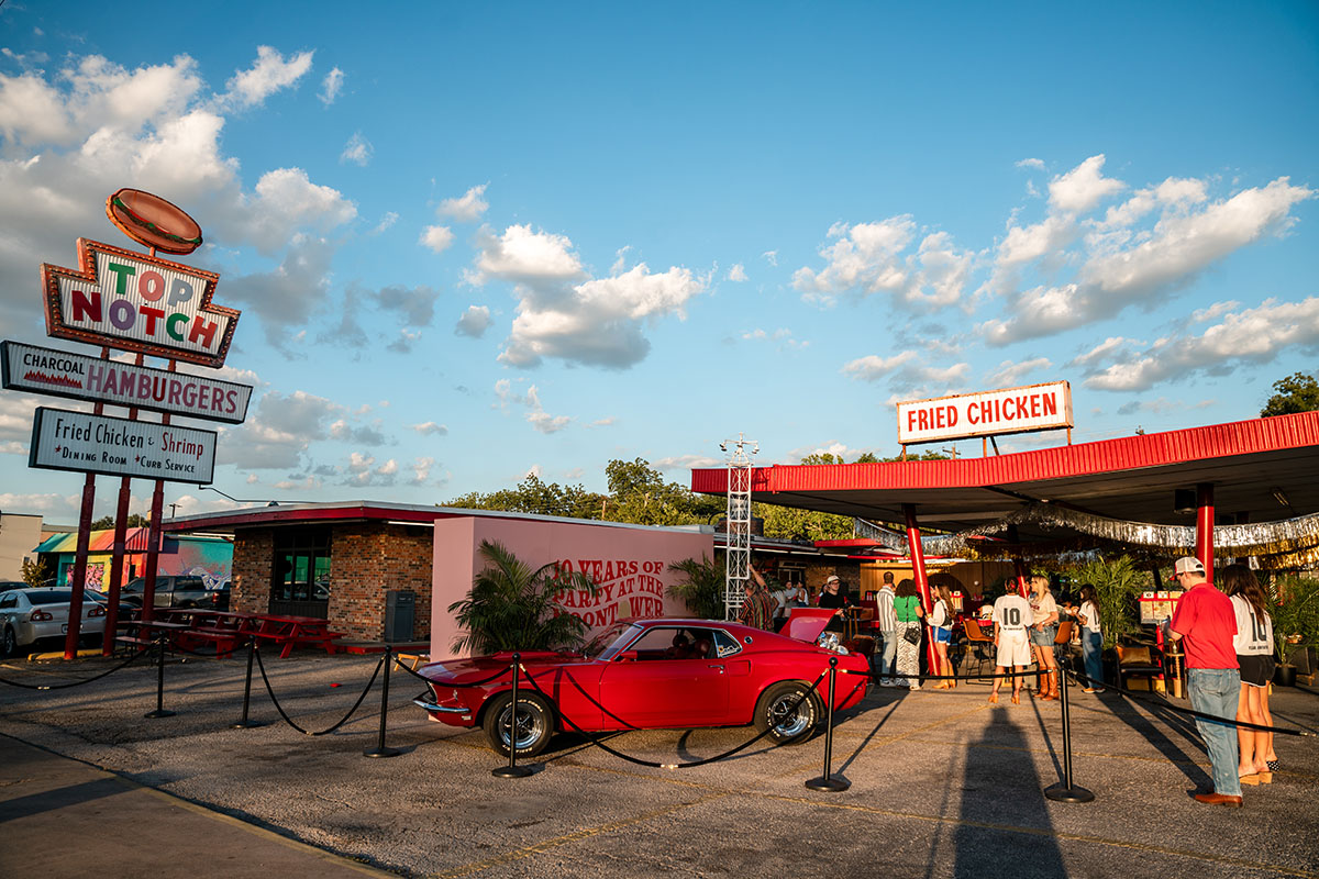 Our 10th anniversary party at Top Notch in Austin.